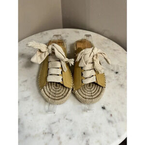 MIIM Laced Espadrilles in Mustard SANDALS Beachwear Relax